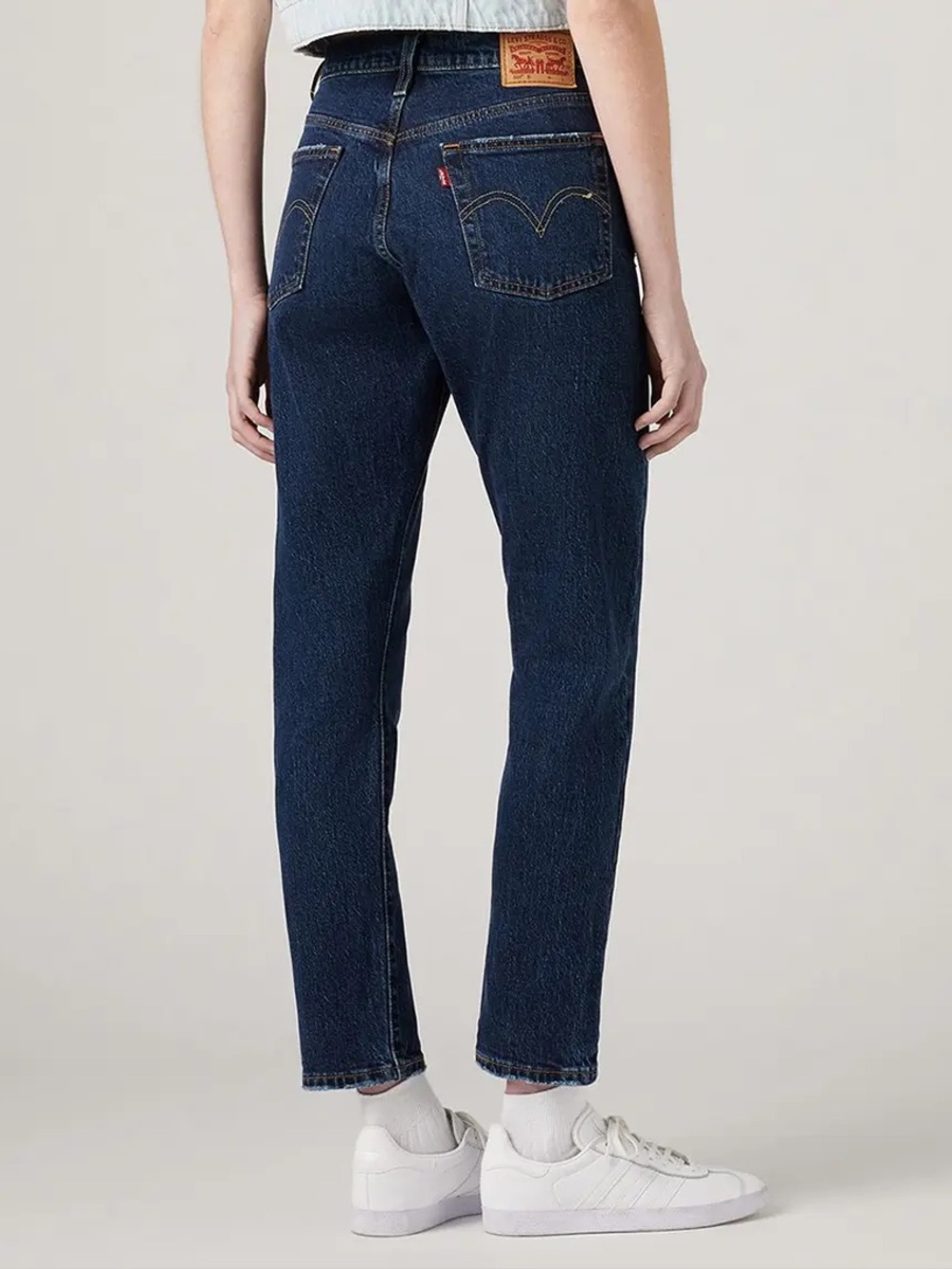 Levi's 501 Skinny Jeans Indigo Dark Wash Rigid Denim Button Fly W27 L28 501S